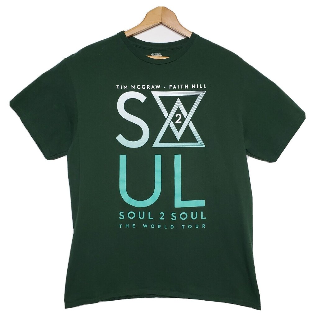 Tim Mcgraw Faith Hill TShirt  Soul 2 Soul Concert Tour 17  Large